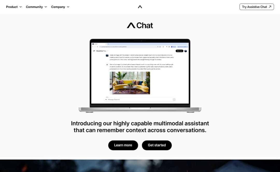Assistive Chat homepage image