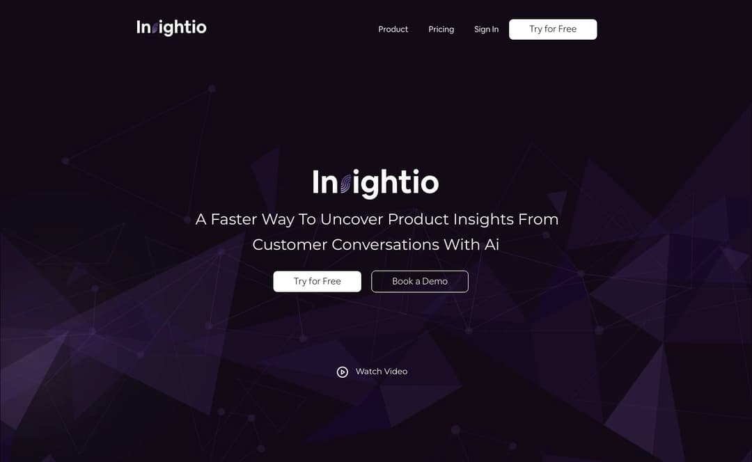 Insightio homepage image