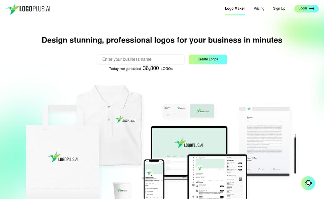 LogoPlus homepage image