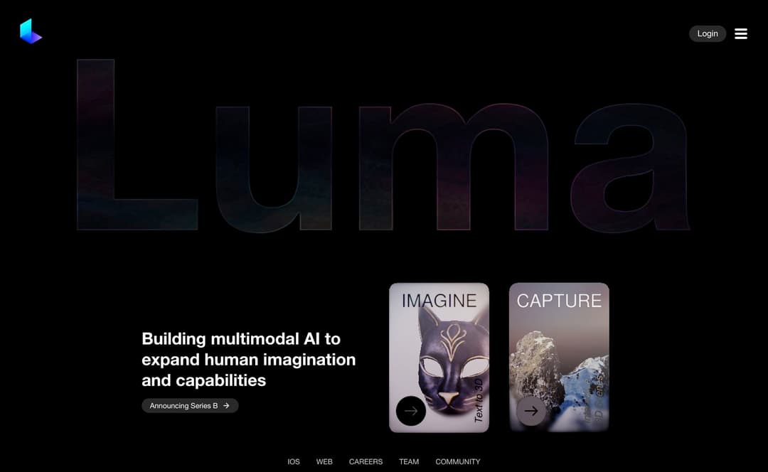 Luma homepage image
