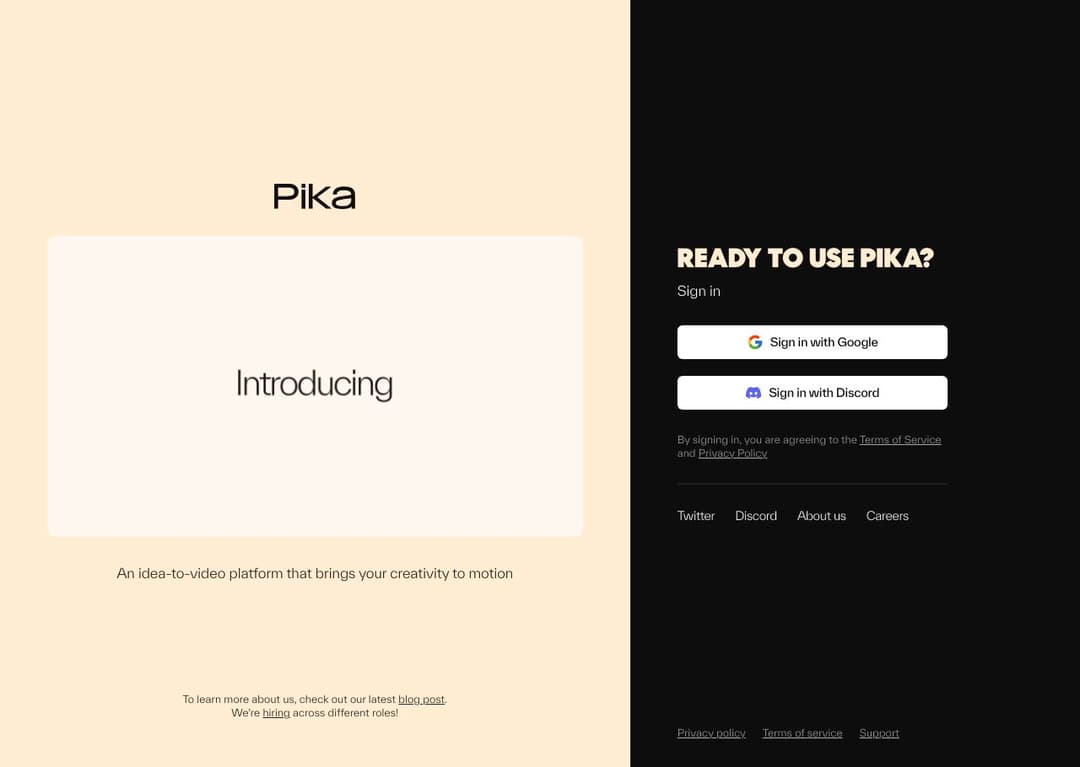 Pika homepage image
