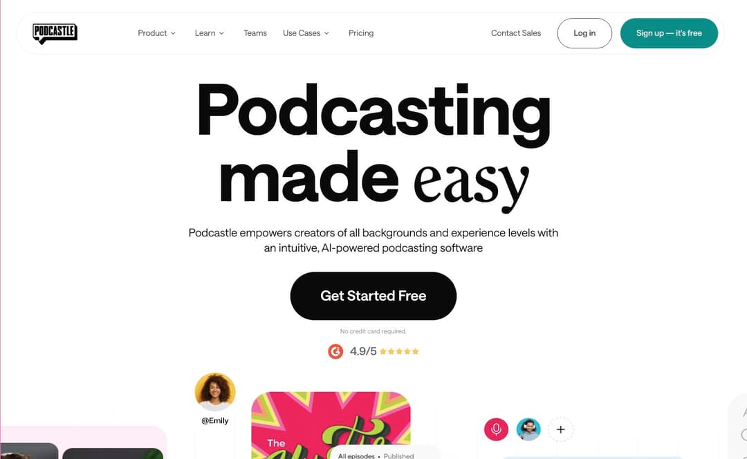 Podcastle homepage image
