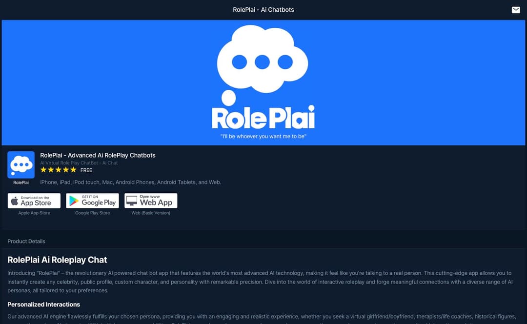 Role Plai homepage image