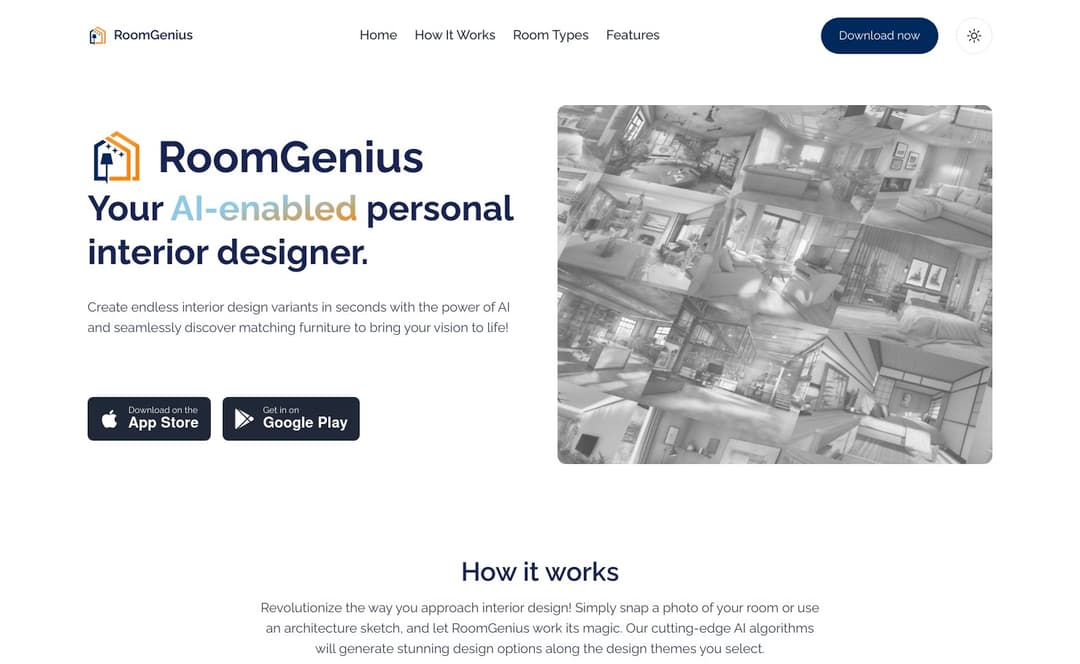RoomGenius homepage image