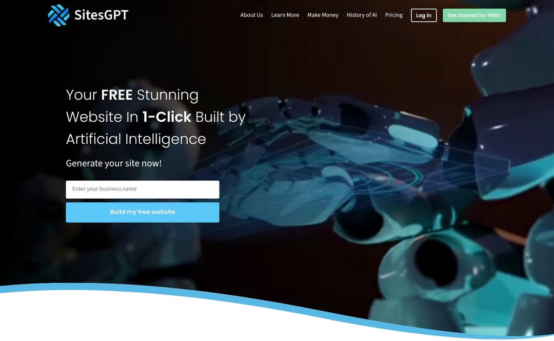 Sites GPT homepage image