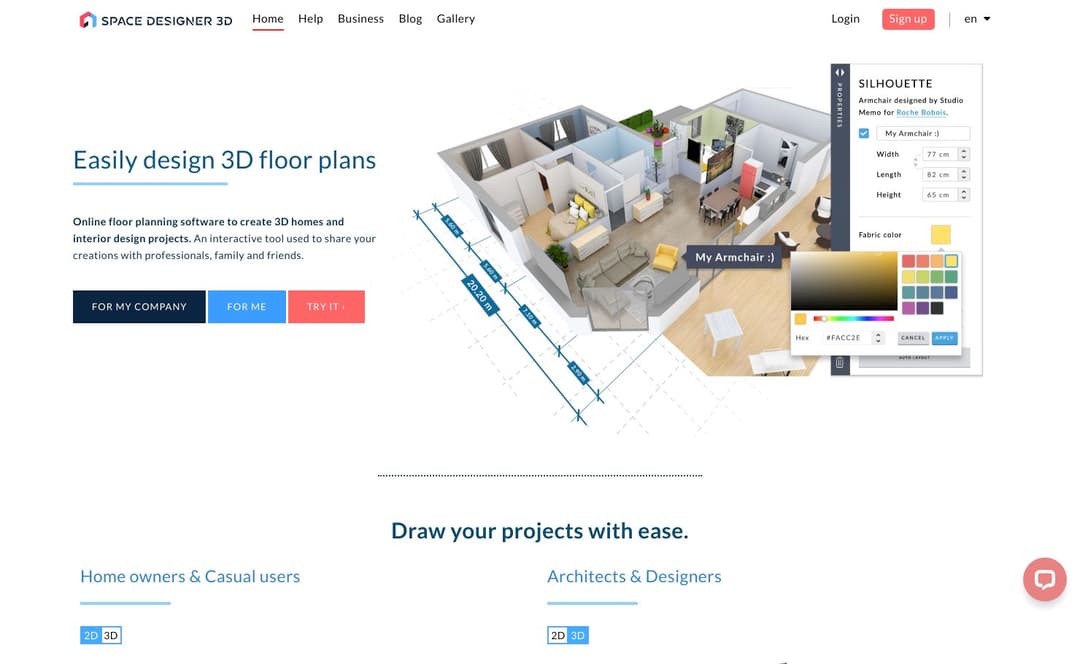 Space Designer 3D homepage image