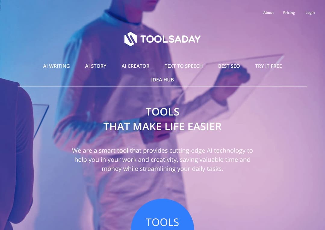 Toolsaday homepage image