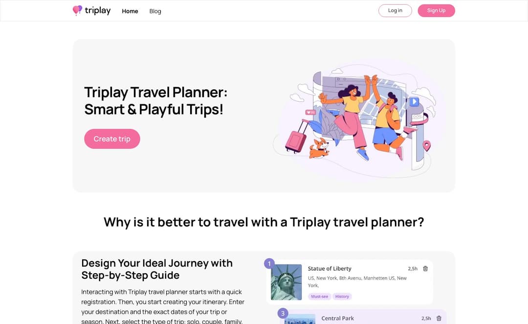 Triplay homepage image
