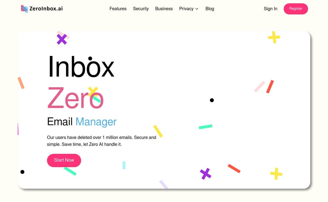 ZeroInbox homepage image