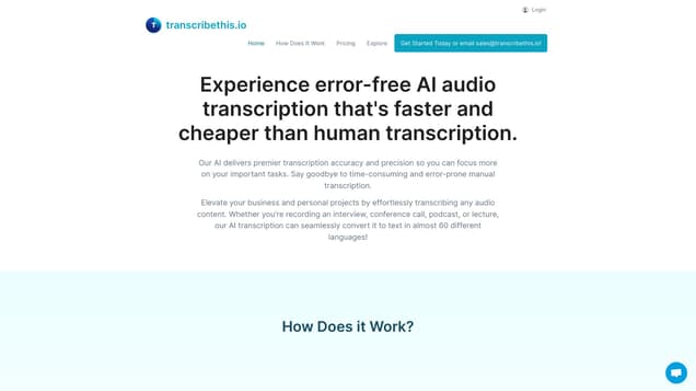 AI audio transcription