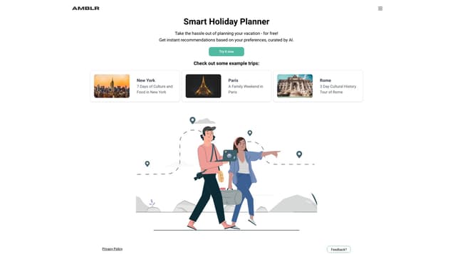 AMBLR - AI Travel Planner