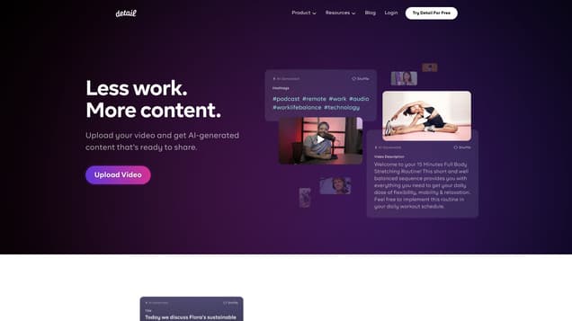 Detail AI Video Content Maker