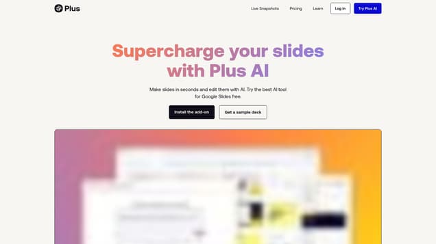 Free Market Research Report from Plus AI