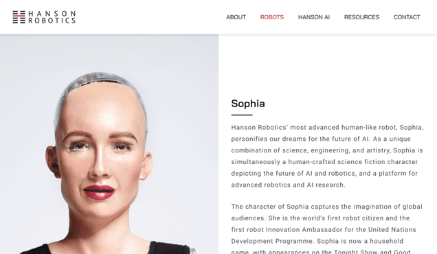 Hanson Robotics Sophia