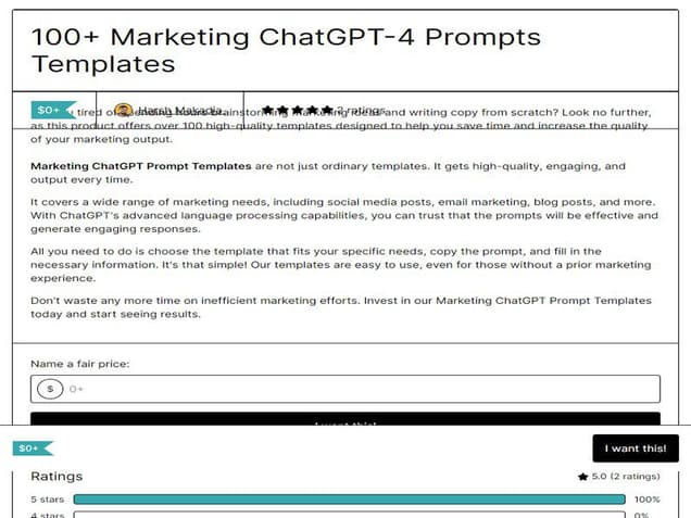 100+ Marketing GPT-4 Prompts Templates