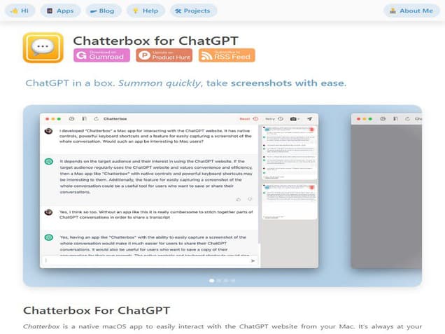 Chatterbox for ChatGPT