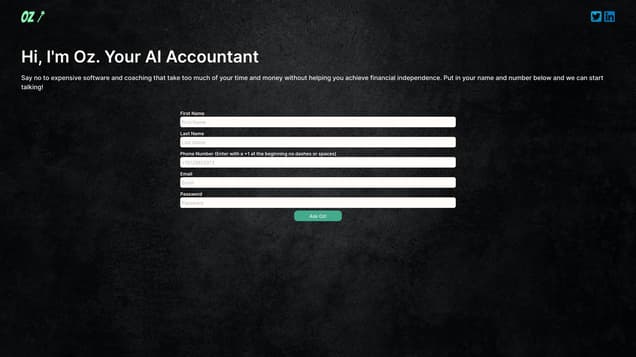 Oz - Your AI Accountant