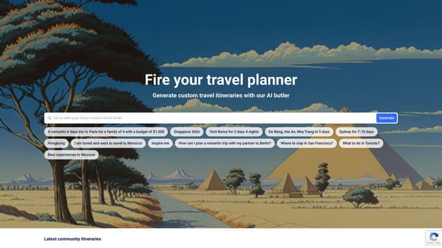 PlanTrips: AI-powered travel planner