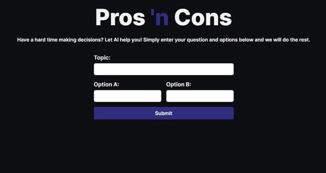 Pros ‘n Cons