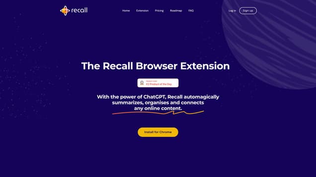 Recall Browser Extension