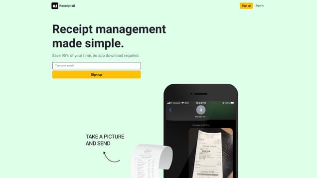 Receipt-AI for Startup