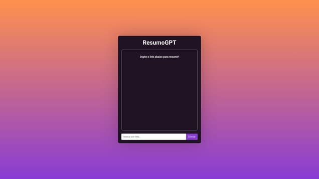 ResumoGPT (demo)