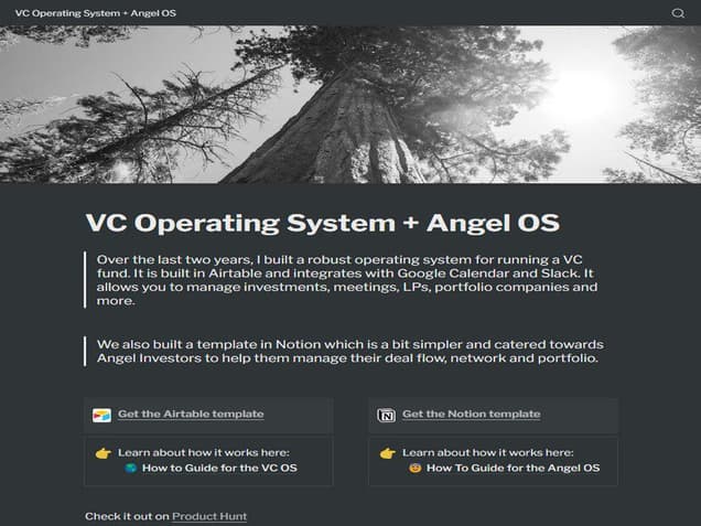 VC & Angel Operating System