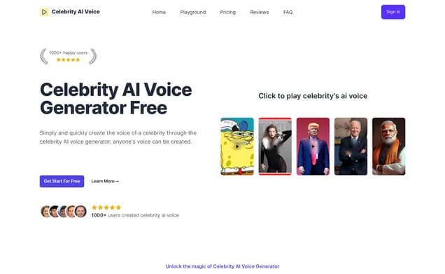 Celebrity AI Voice