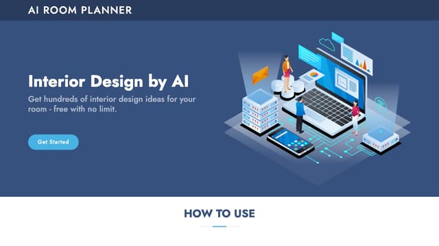 AI Room Planner homepage image