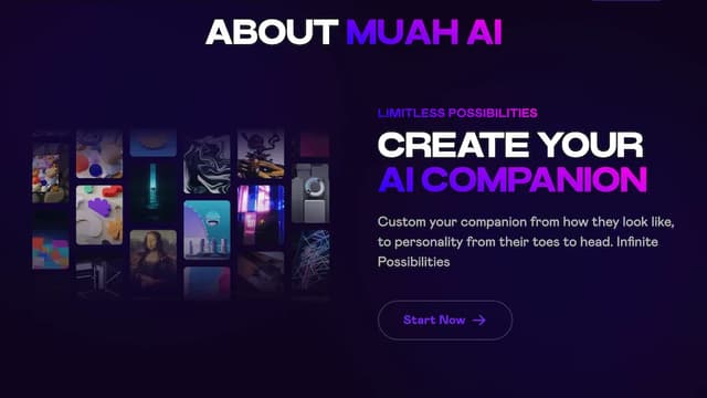 Muah AI homepage image