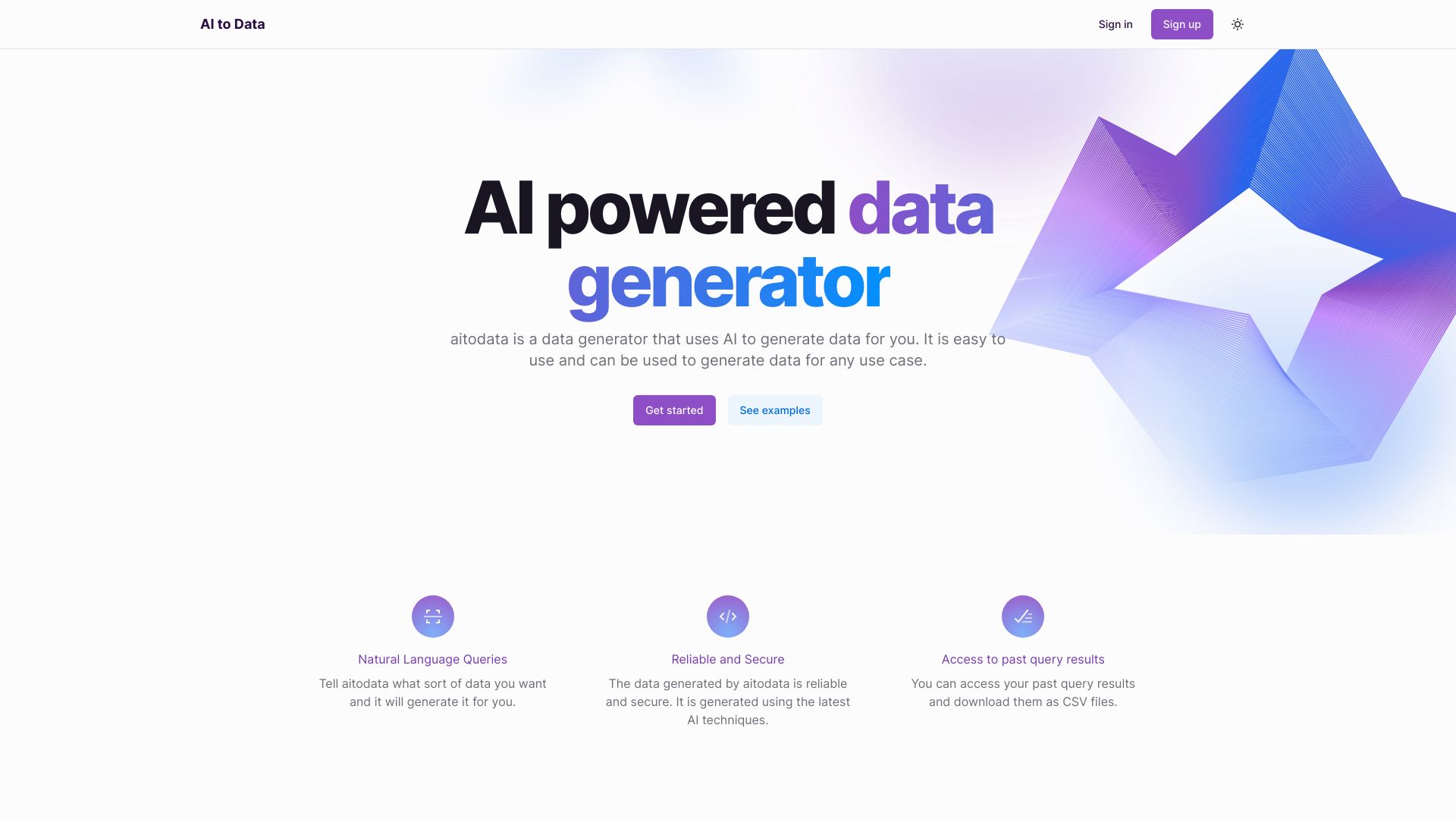 AI to Data icon