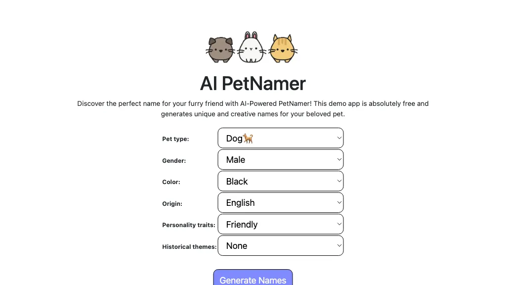 AI Pet Namer icon