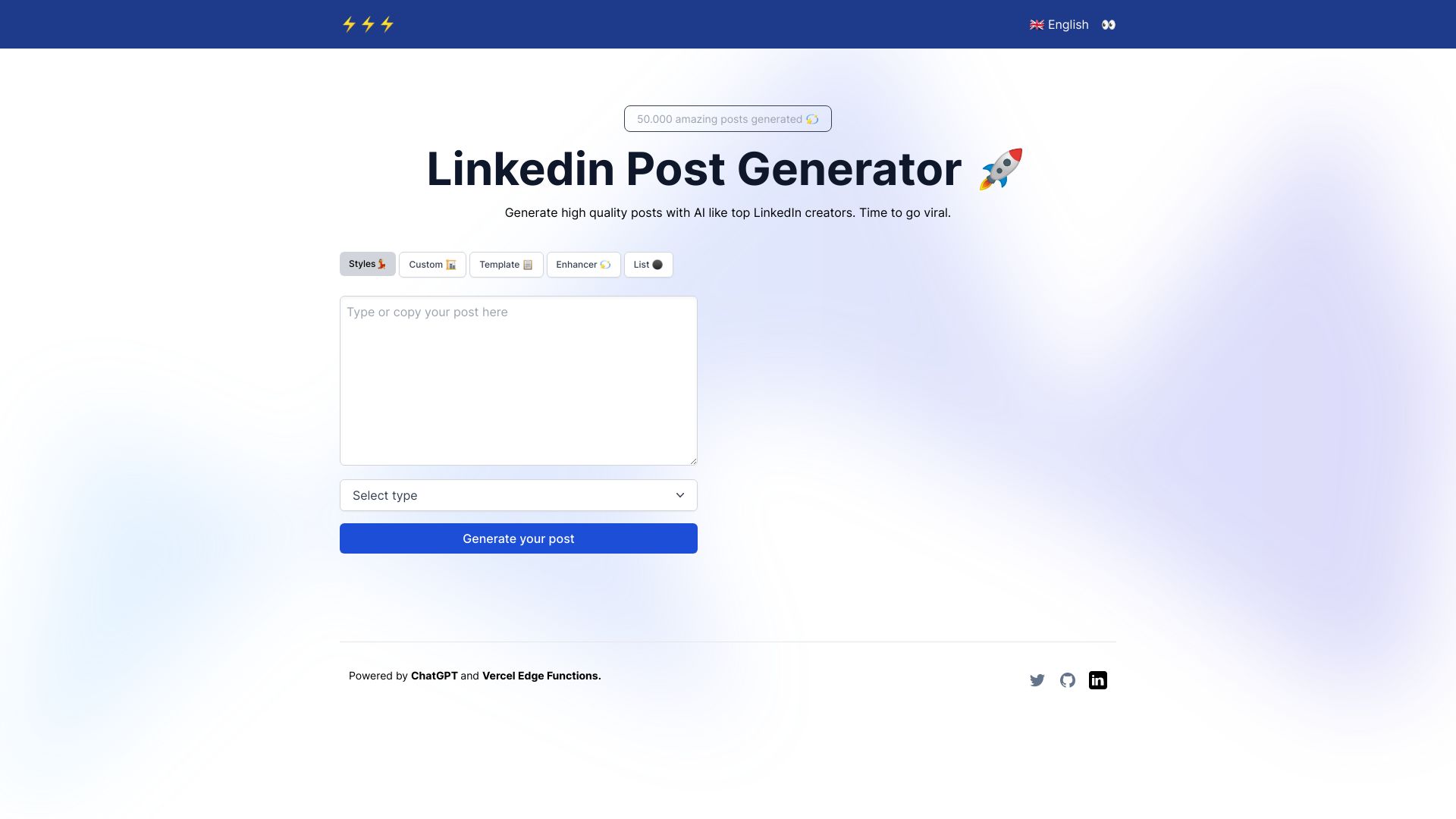 LinkedIn Post Generator icon
