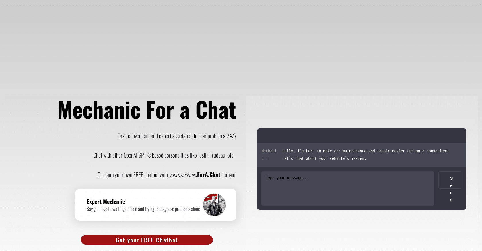 Mechanic For A Chat icon