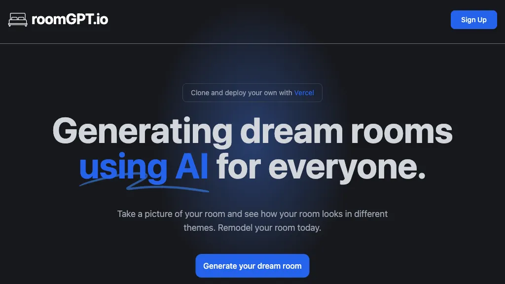 RoomGPT homepage image
