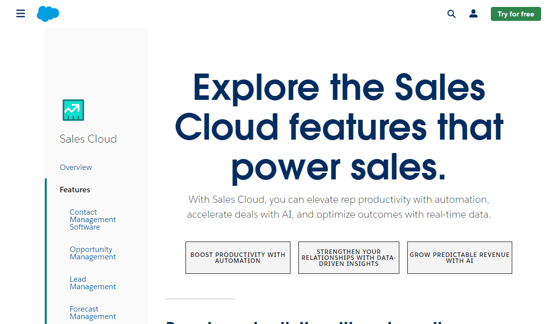 Salesforce homepage image