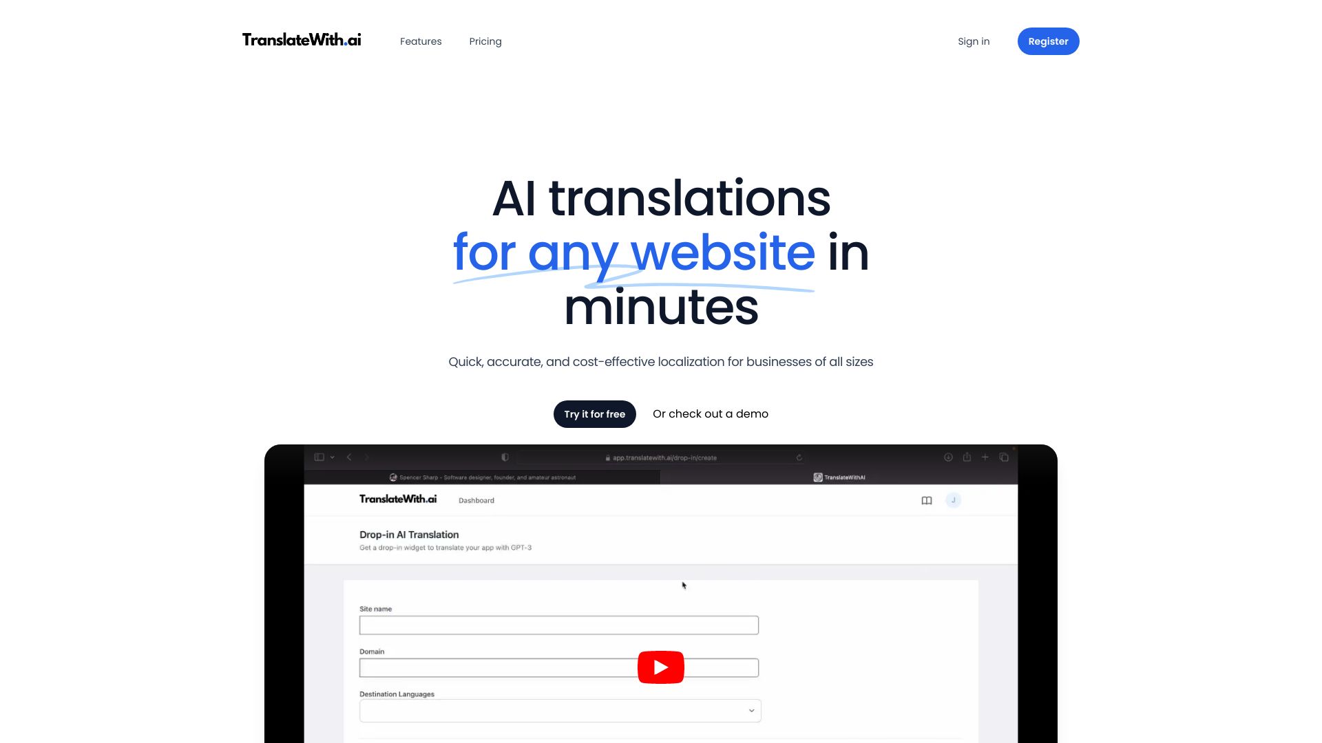 TranslateWith.AI icon